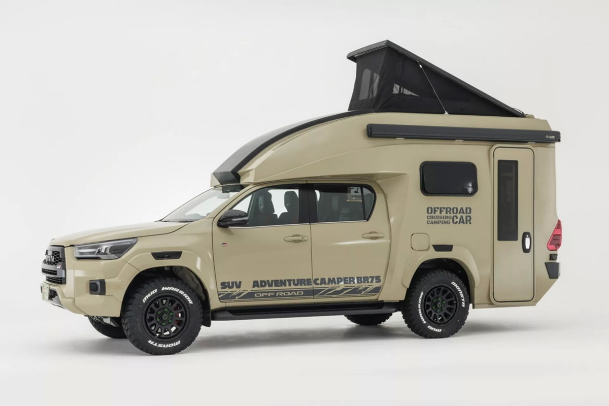 Toyota Hilux Br75 Camper รถกระบะที่ดัดแปลงให้กลายเป็นรถบ้านสายลุย ในญี่ปุ่น  - Autostation