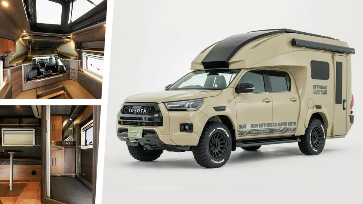 Toyota Hilux Br75 Camper รถกระบะที่ดัดแปลงให้กลายเป็นรถบ้านสายลุย ในญี่ปุ่น  - Autostation