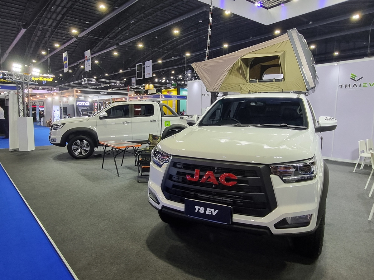 Jac T8 Ev รถกระบะไฟฟ้า 100% ขายไทยคันแรก วิ่งไกล 330 กม.  กับราคาเริ่มไม่เกิน 1.3 ล้านบาท - Autostation