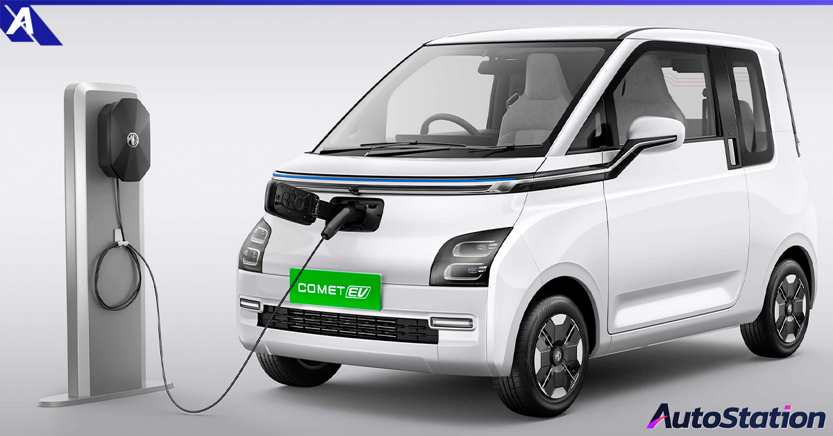 MG Comet, a small electric car, fully charged, can run for 230 km