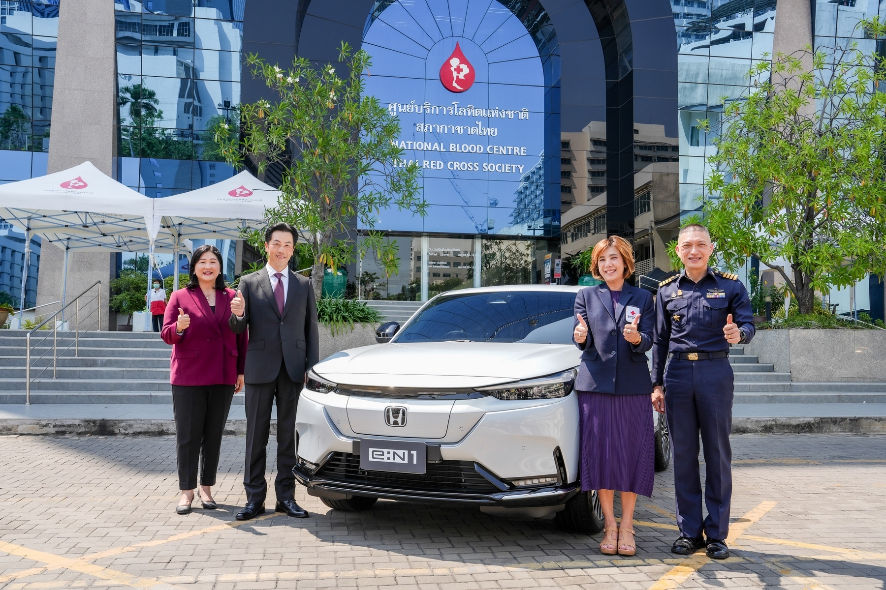 Thai Honda Benly E Supporting for Charity to Thai Red Cross Society